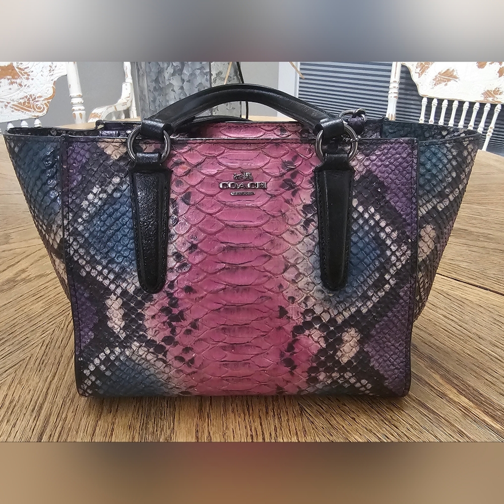 Coach Exotic Python Mini Crosby Carryall